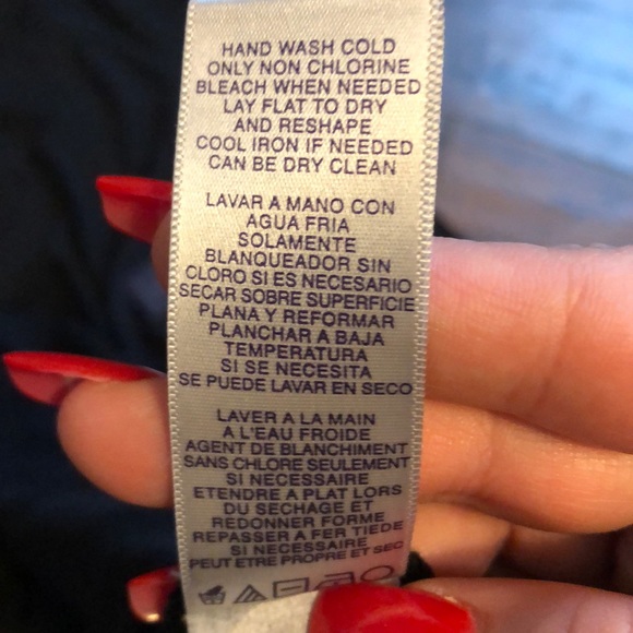 NYDJ Black & Lace Detail Short Sleeved Tee - Picture 5 of 5